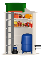 Кессон с полками (кессон-погреб) Тверь 1,5У