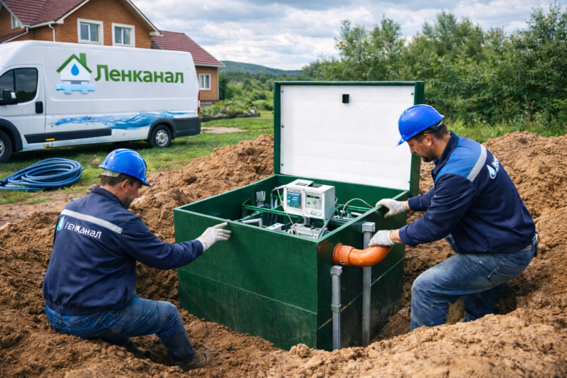 Монтаж автономных канализаций