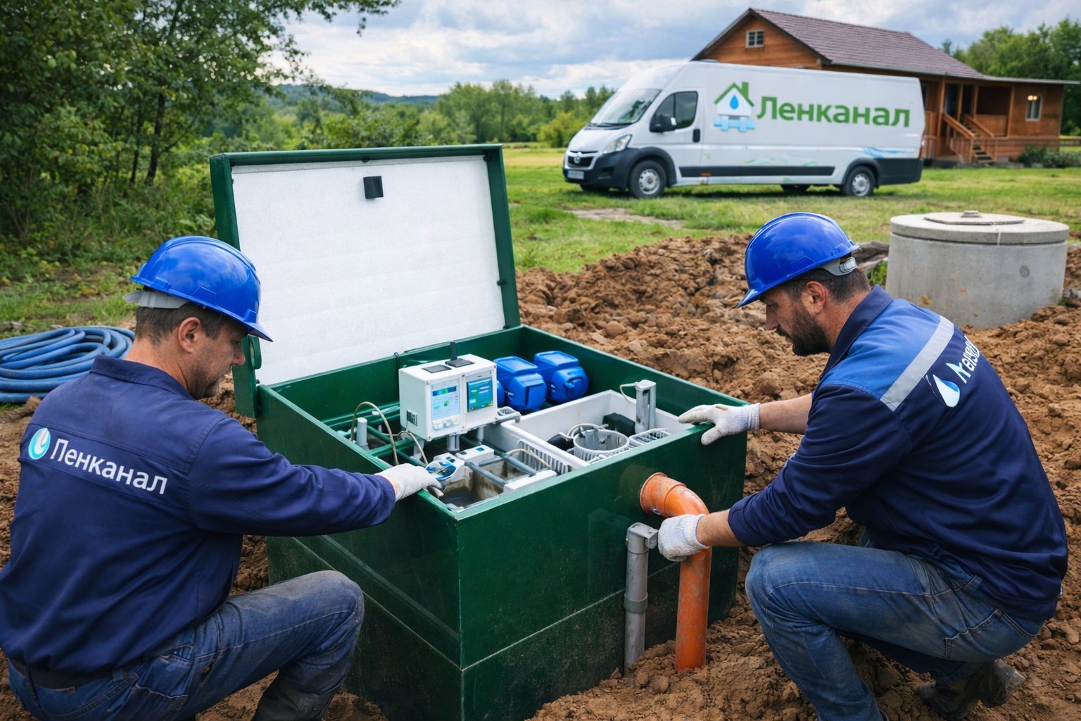 Монтаж биостанций Монтаж биостанций