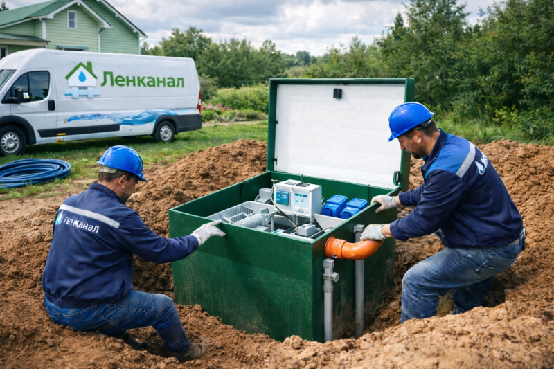 Монтаж биостанций