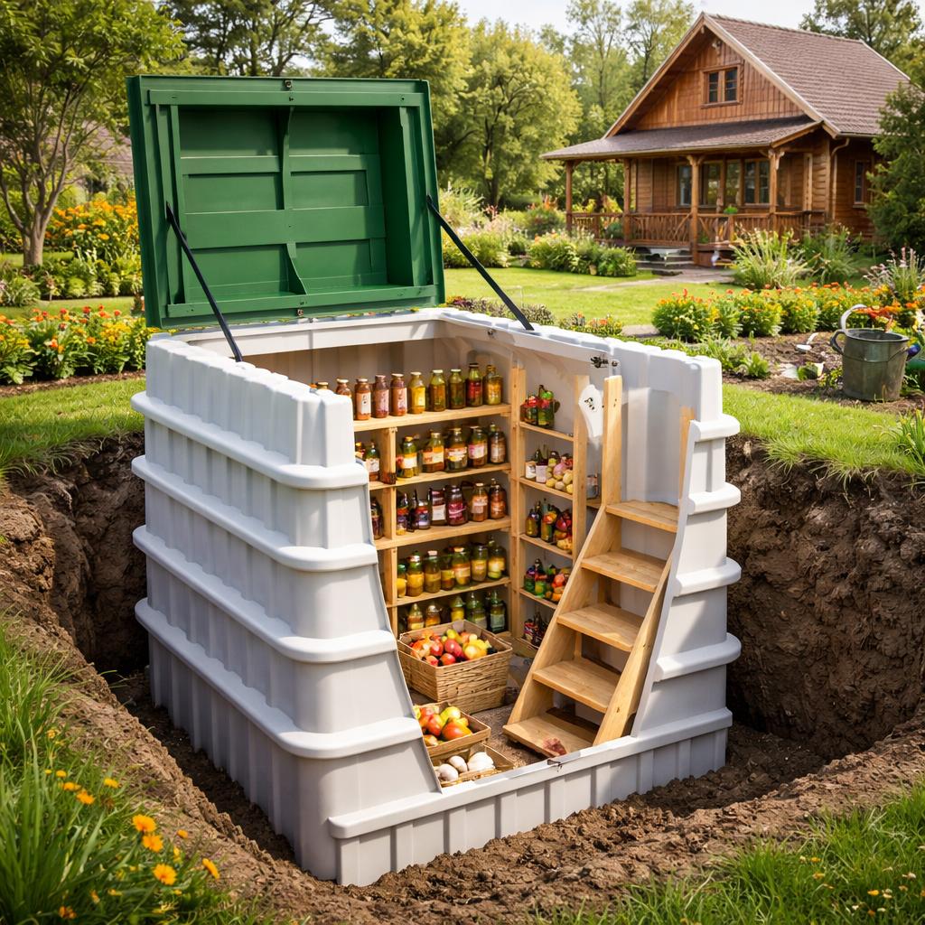 купить пластиковый погреб с установкой от производителя 