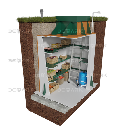 Погреб-кессон Земляк 2500х2000